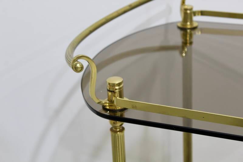 Vintage barcart, serveerwagen - messing | 01154