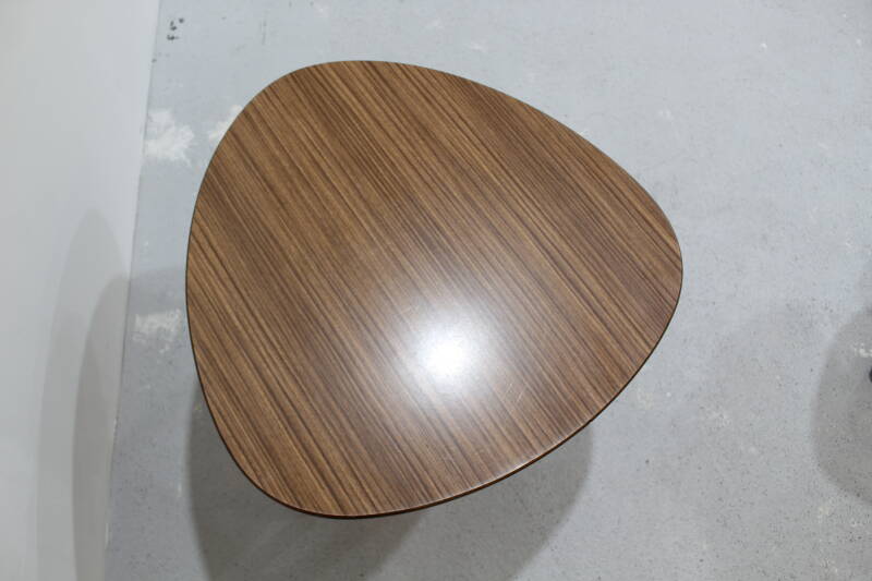 Vintage coffee table, side table, plant table - formica, brown, 60s | 00983