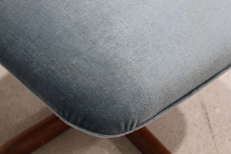 Vintage design fauteuil met voetenbank - Knoll Antimott | 01053