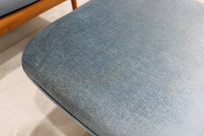 Vintage design fauteuil met voetenbank - Knoll Antimott | 01053