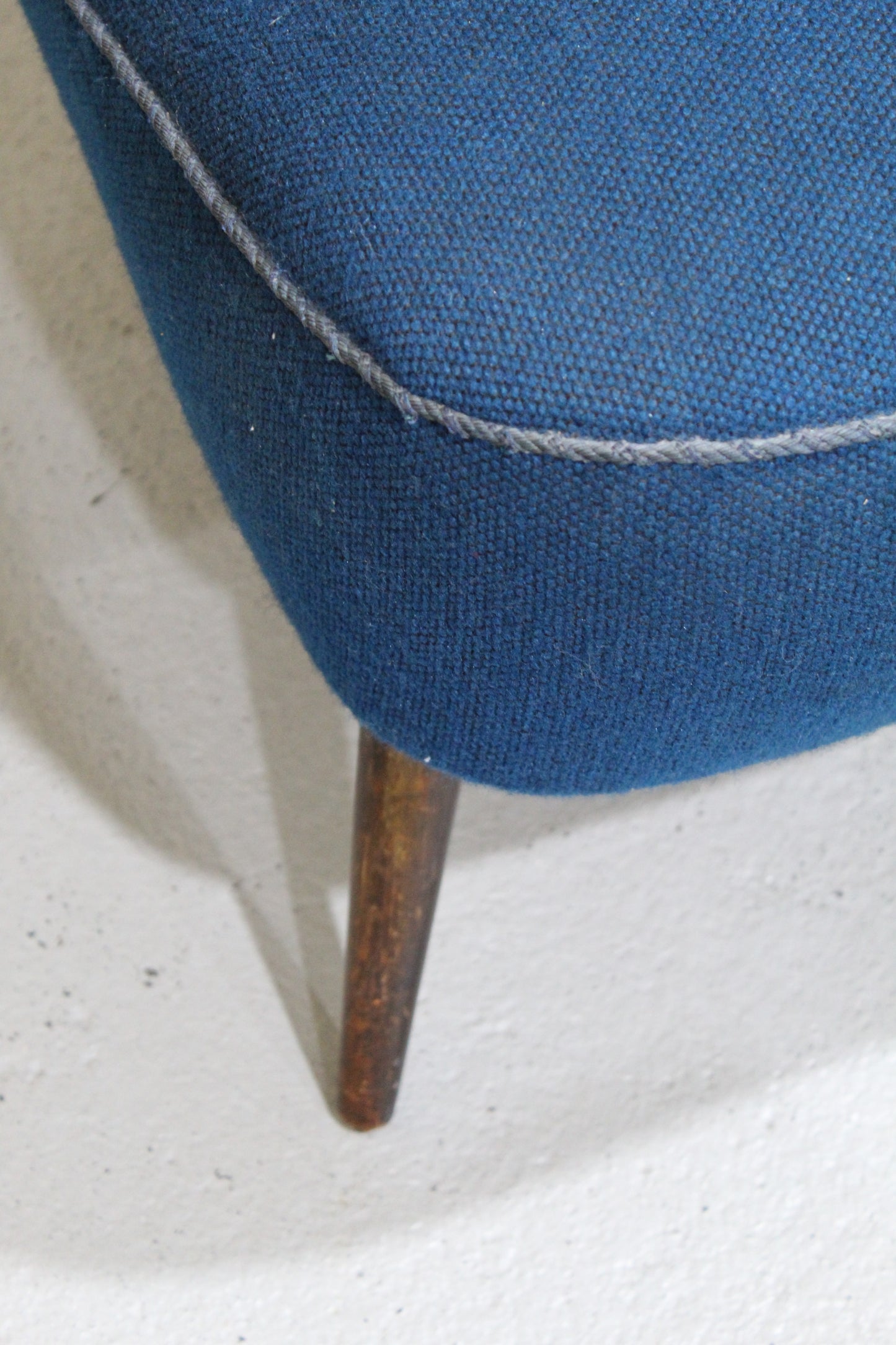 Vintage cocktailstoel - jaren '50, blauw