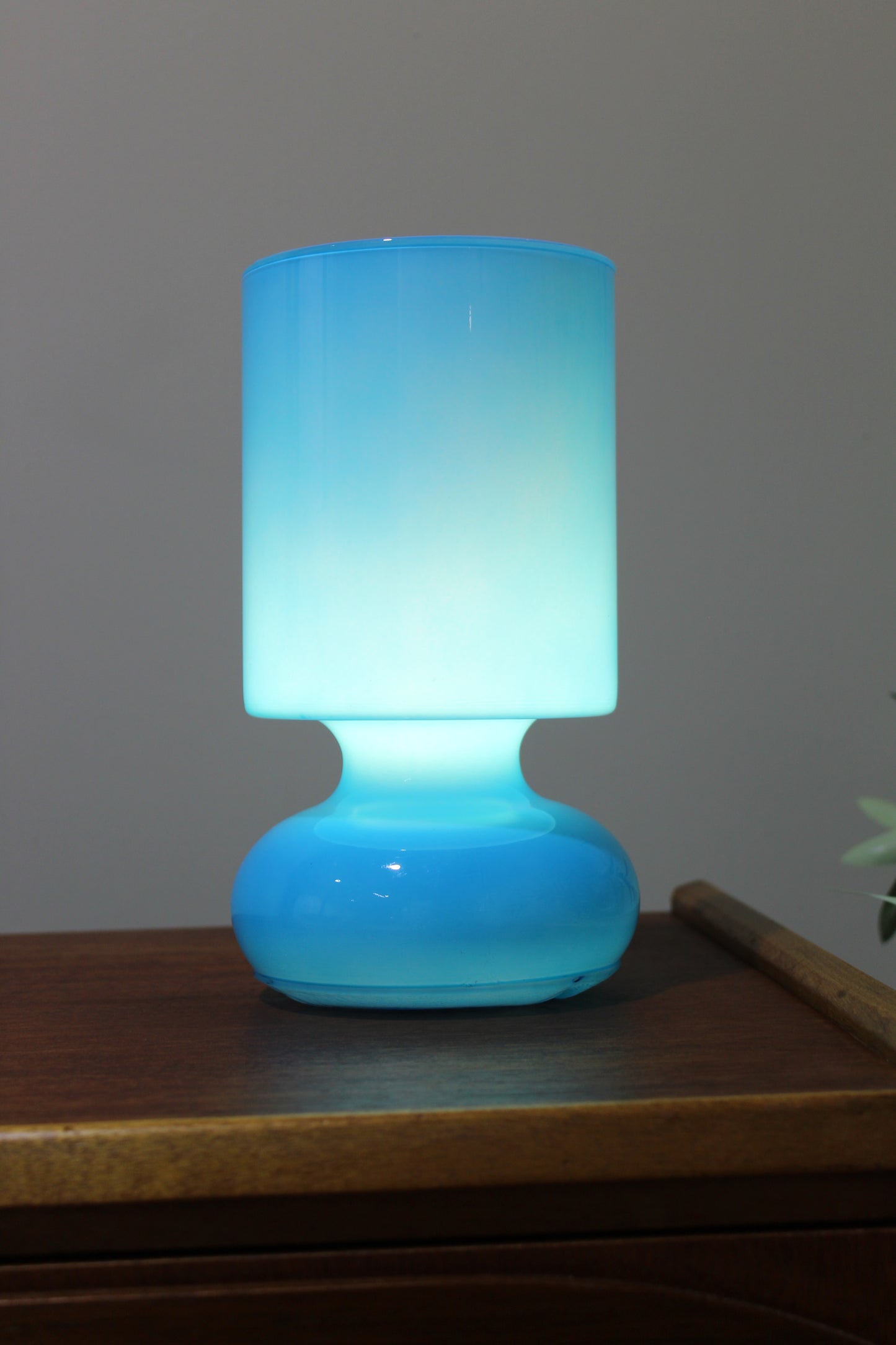 Vintage IKEA Lykta tafellamp blauw
