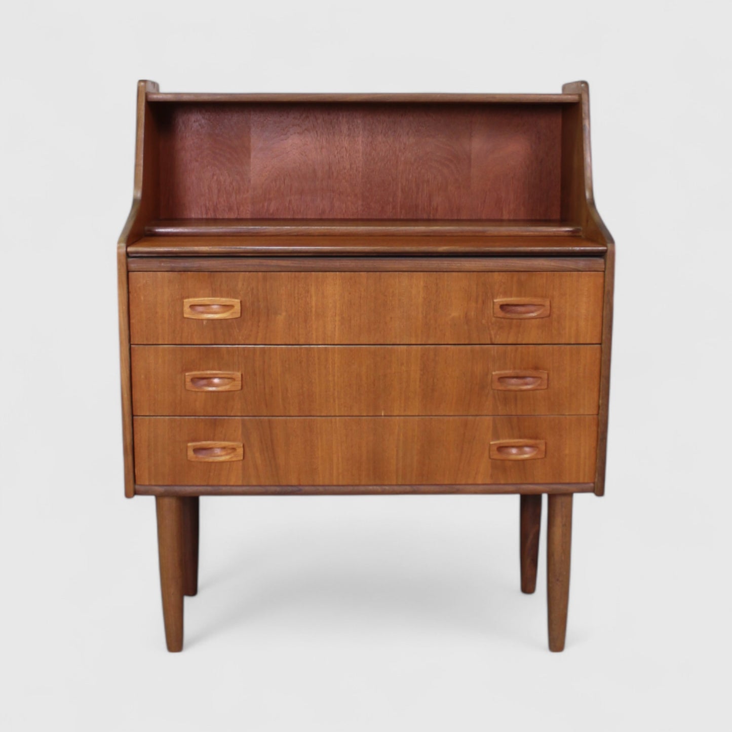Vintage secretaire, bureau, wandkast Deens Design