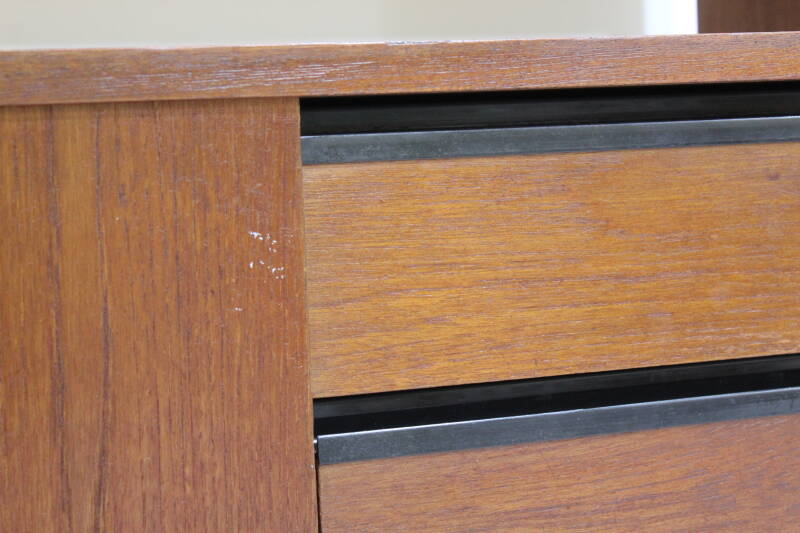 Vintage highboard Poul Cadovius voor KLM - jaren '60, teak | 00897