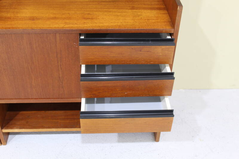 Vintage highboard Poul Cadovius voor KLM - jaren '60, teak | 00897