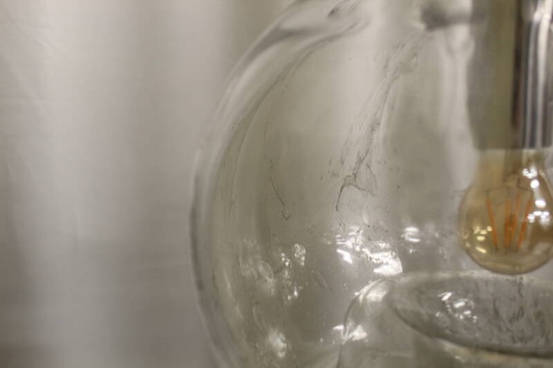 Vintage pendant lamp DORIA XL - hand-blown, mid century