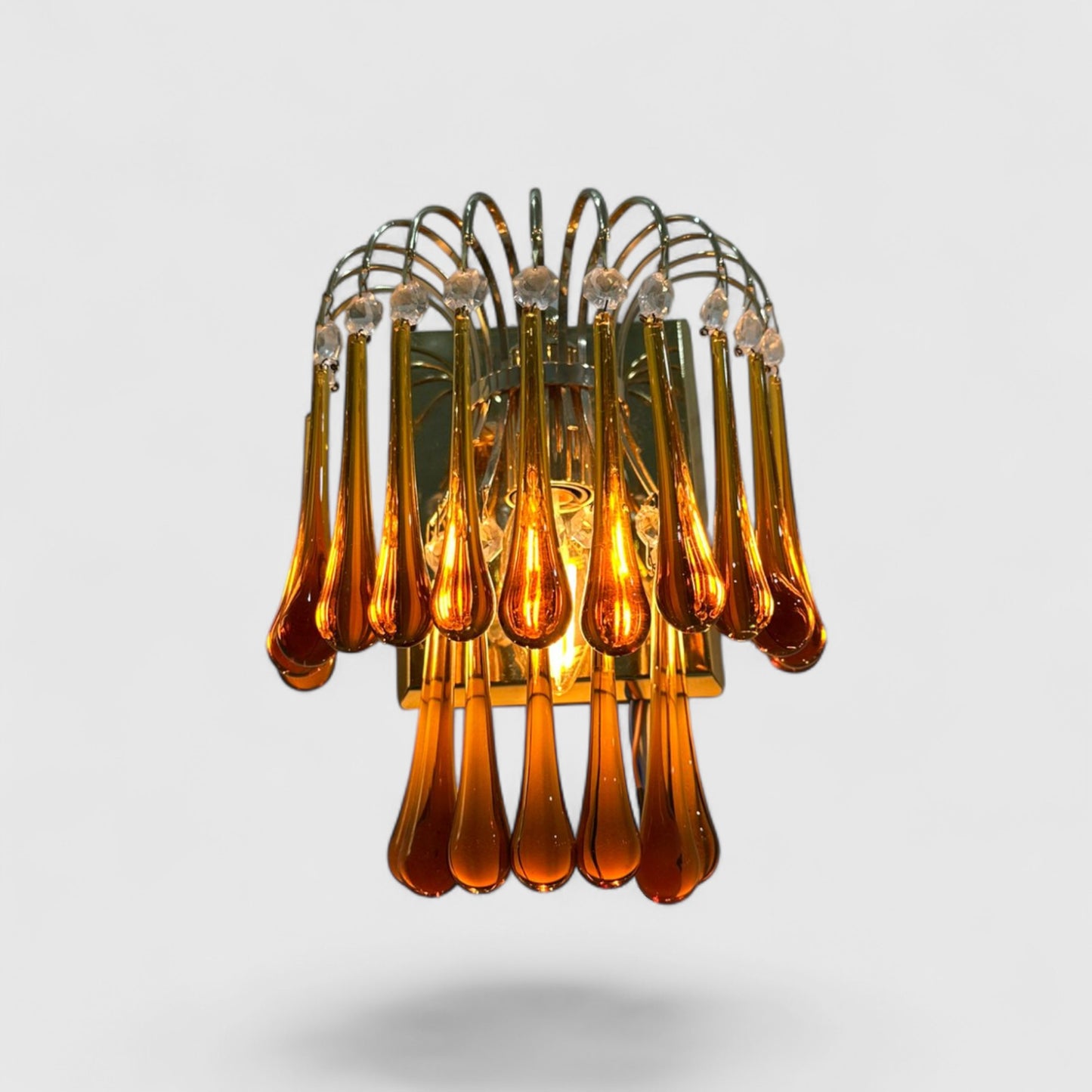 Vintage teardrop wandlamp - Murano