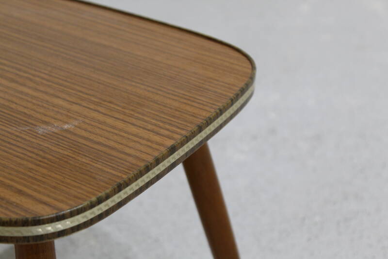 Vintage plantentafeltje, bruin - jaren '60 | 01098