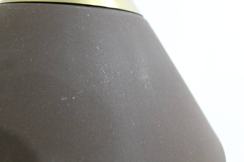 Vintage metalen hanglamp - Honsel Leuchten, jaren, '70 bruin, goud