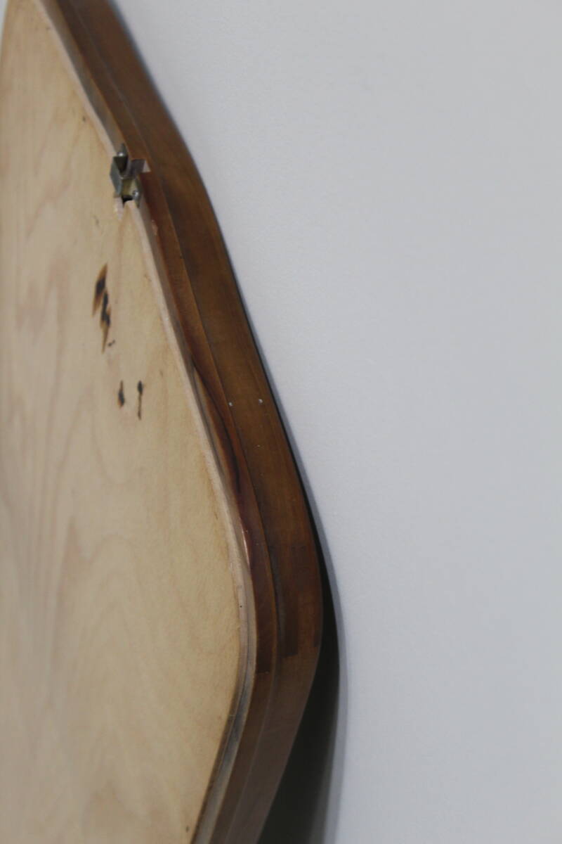 Vintage spiegel - mid century, hout | 01338