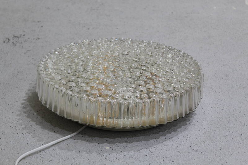 Vintage plafondlamp, wandlamp - bubbels, persglas jaren '70 | 01097