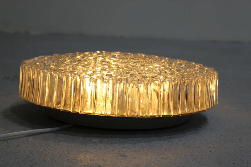 Vintage plafondlamp, wandlamp - bubbels, persglas jaren '70 | 01097