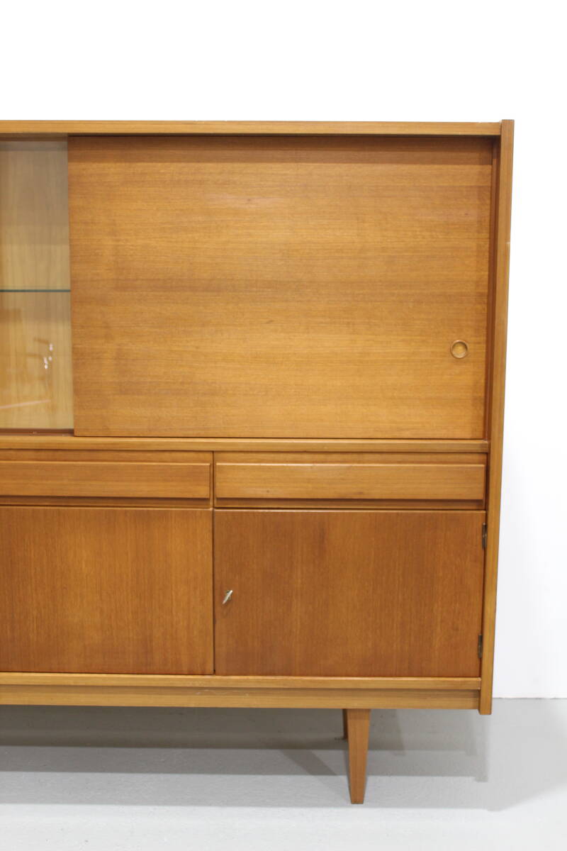 Vintage highboard, buffetkast - jaren '60, teak | 01263