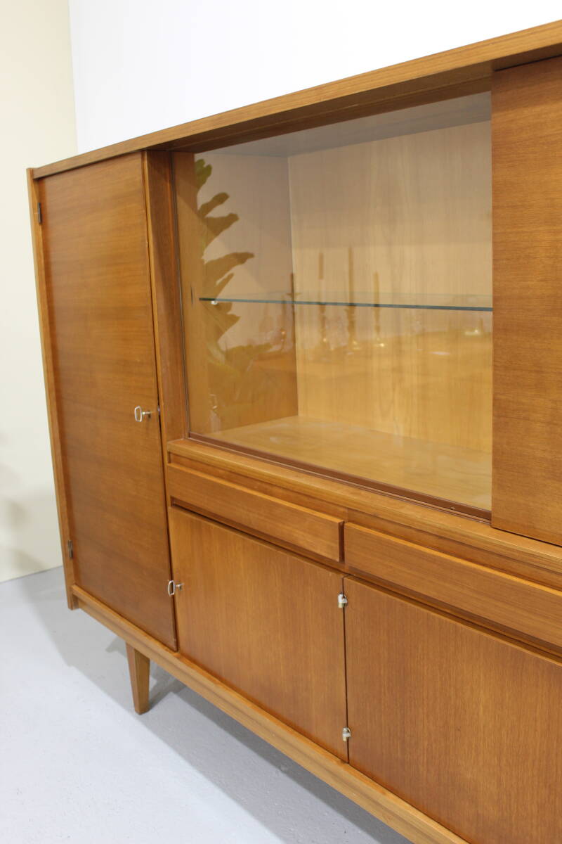 Vintage highboard, buffetkast - jaren '60, teak | 01263