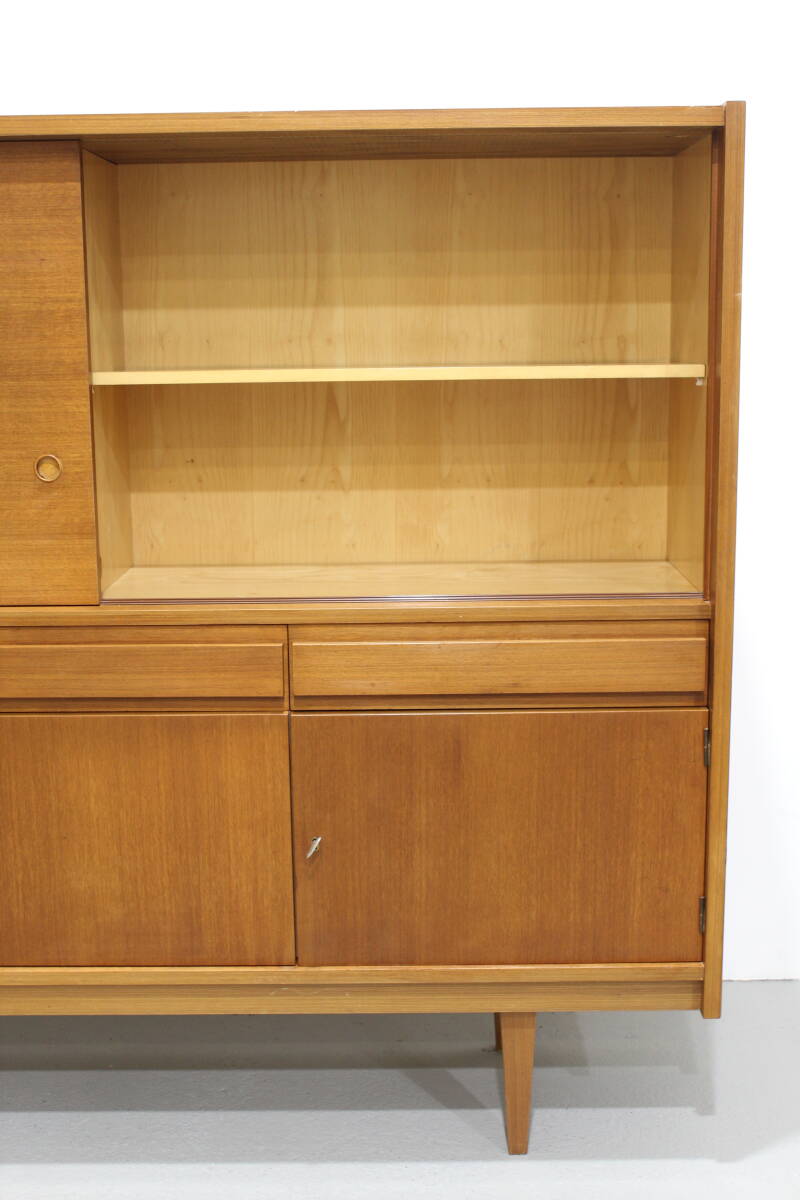 Vintage highboard, buffetkast - jaren '60, teak | 01263