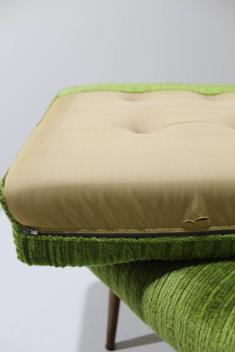 Vintage fauteuil, stoel - jaren '60, groen | 01397