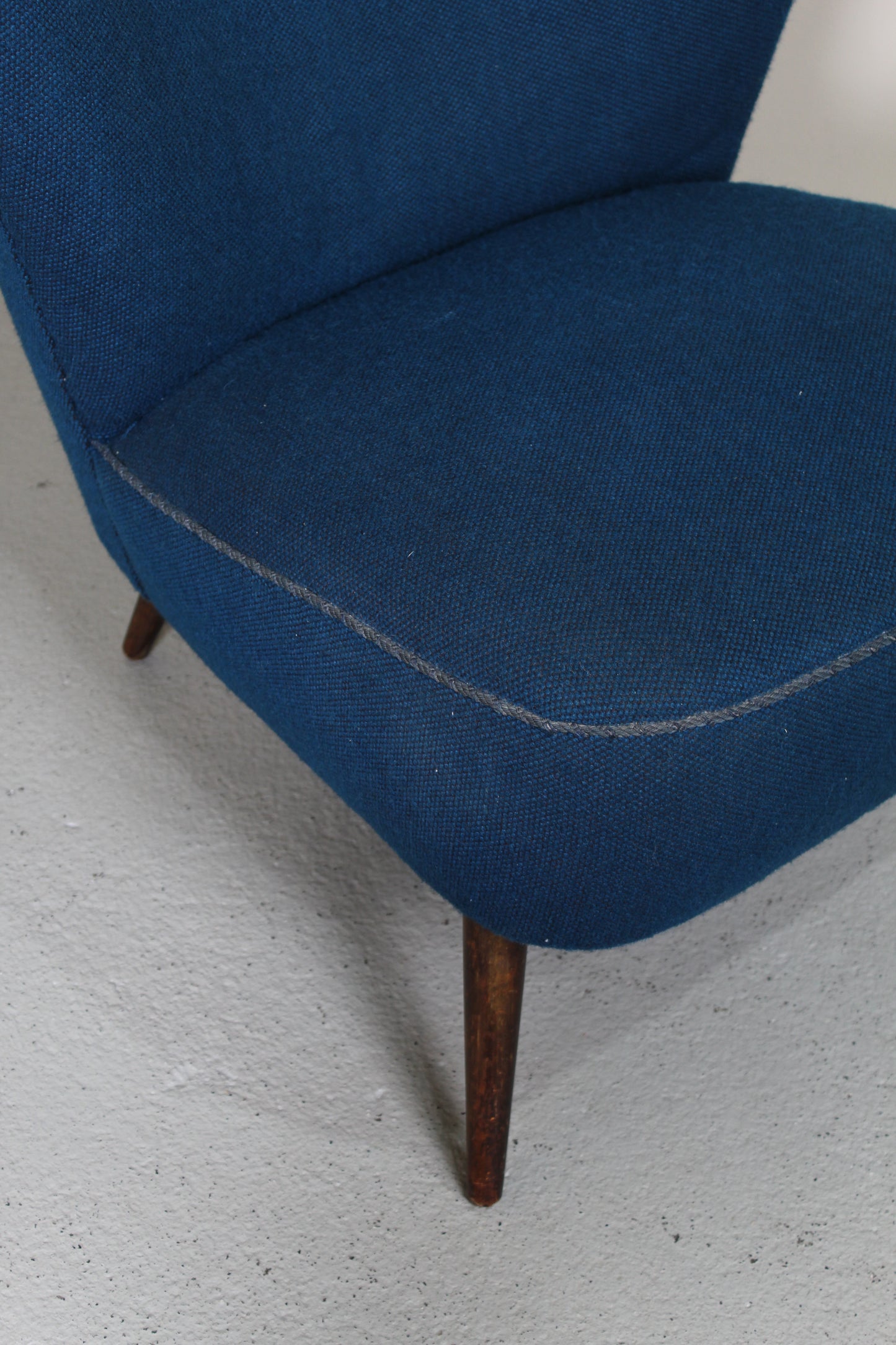 Vintage cocktailstoel - jaren '50, blauw
