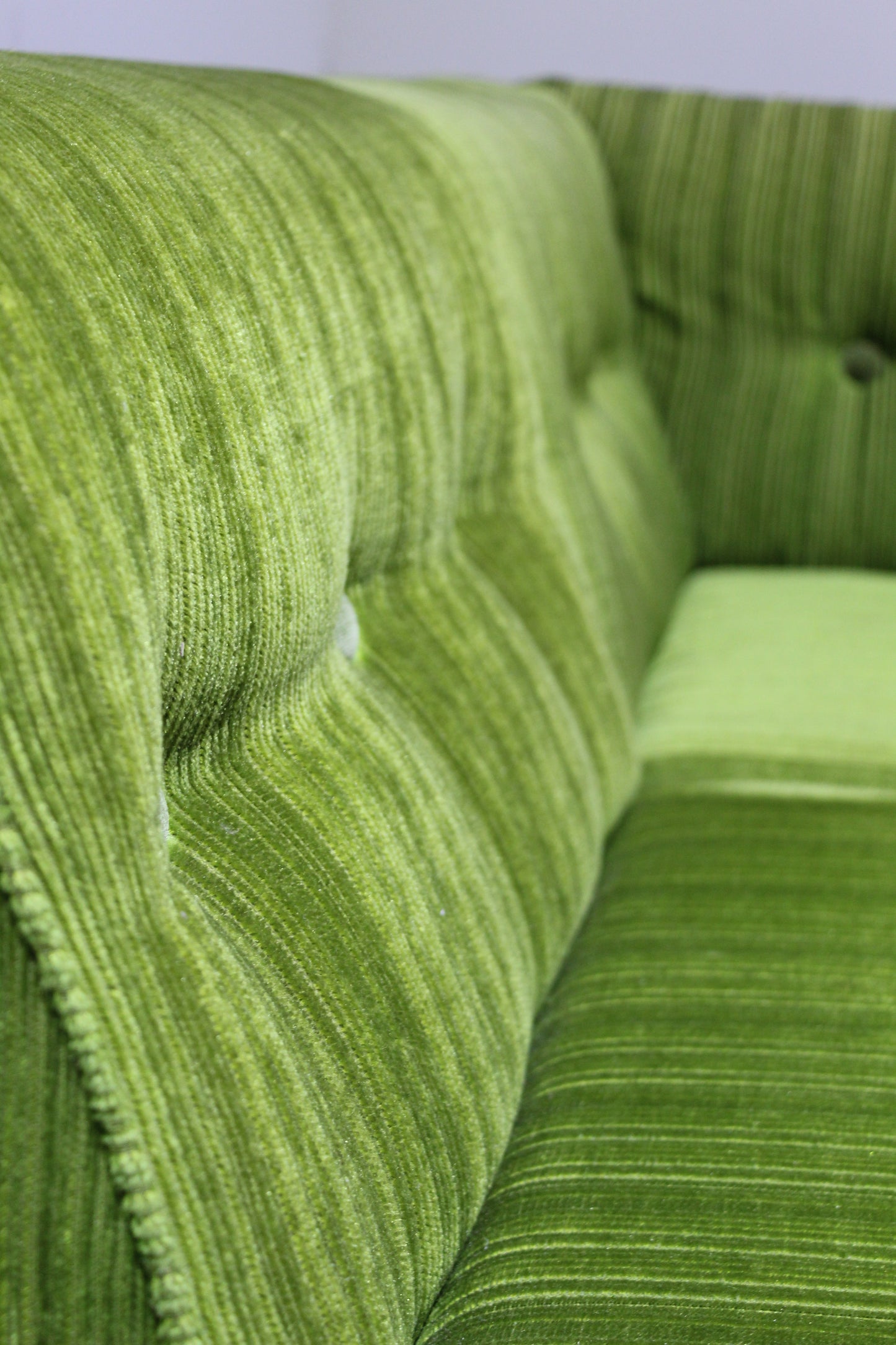 Vintage modulaire bank, hoekbank - groen, jaren '70