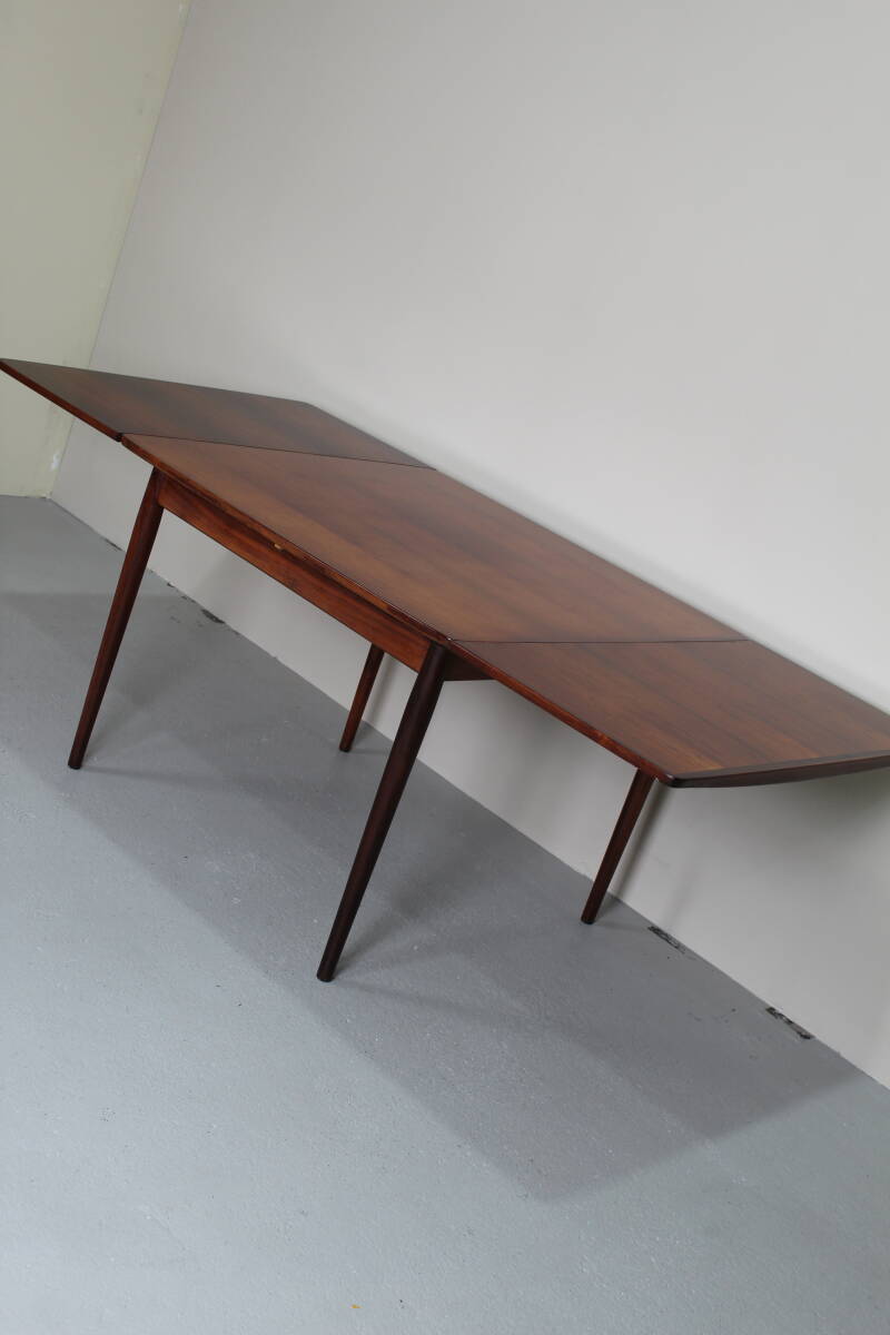 Vintage Deens Design vierkante uitschuifbare eettafel - Sibast jaren '60 | 01278