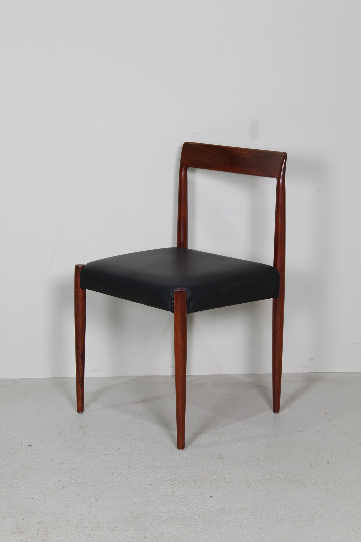 6x Vintage design eetkamerstoelen Lubke