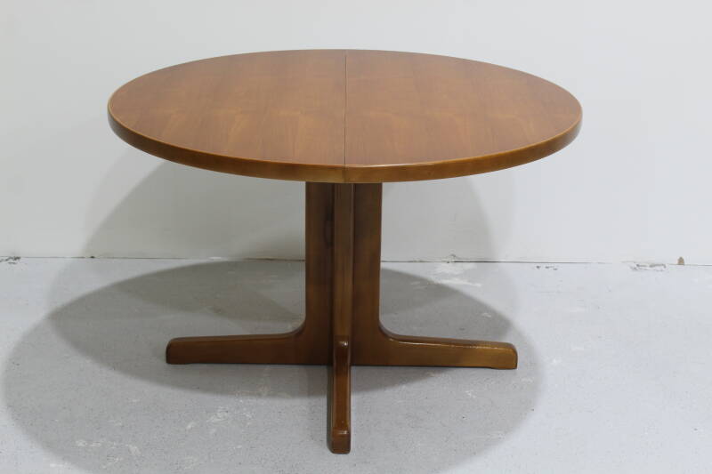 Vintage uitgeschuifbare ronde eettafel - jaren '70 | 00935