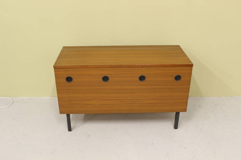 Vintage blanket chest, toy chest - 1960s, teak