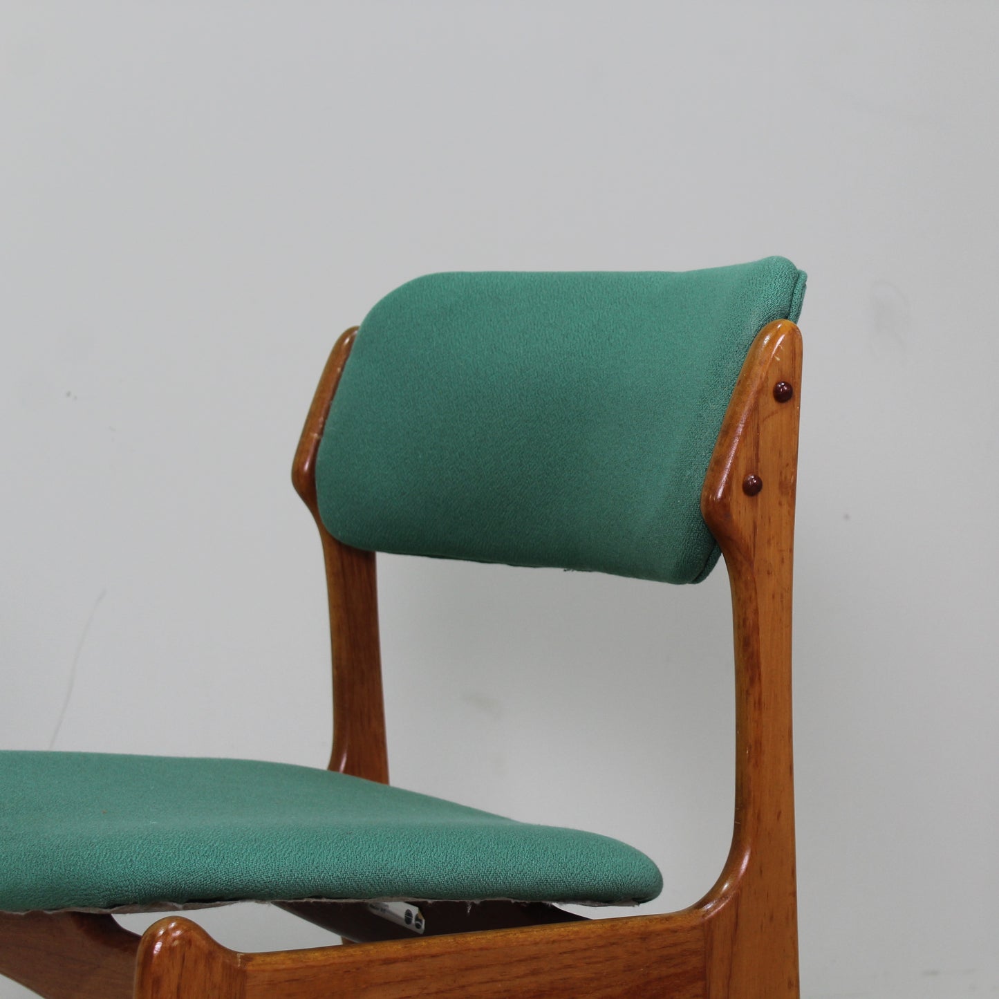 4x Vintage Esszimmerstühle, Erik Buch, Teakholz