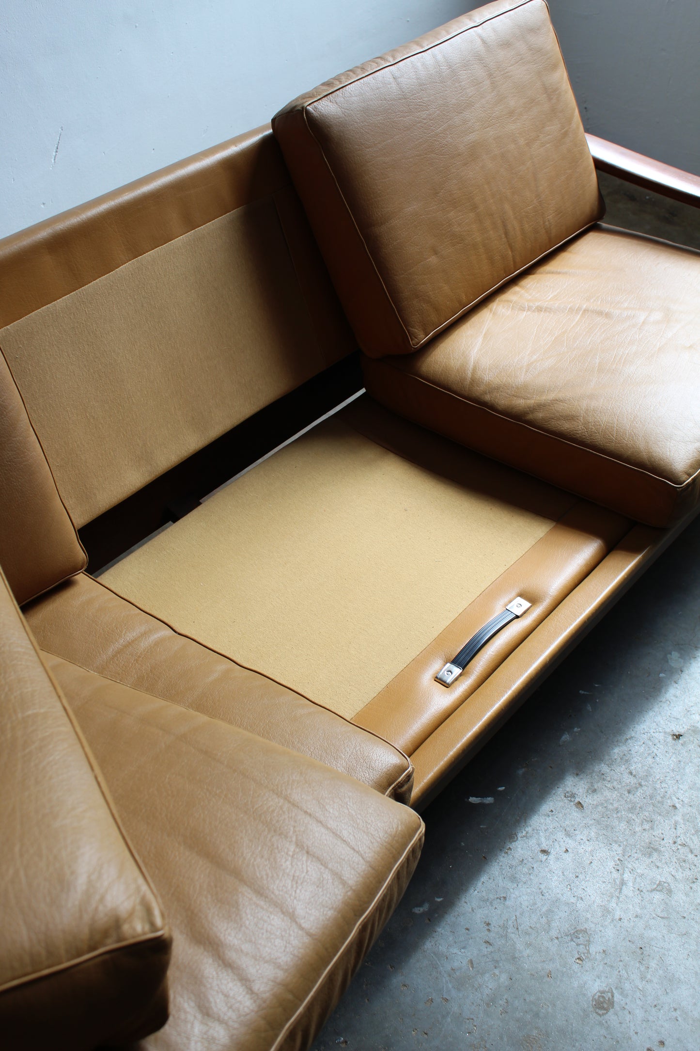 Mid century 3-zits-bank slaapbank