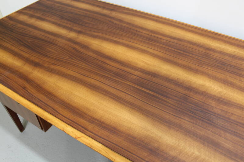 Vintage desk - walnut wood 50s/60s | 01218