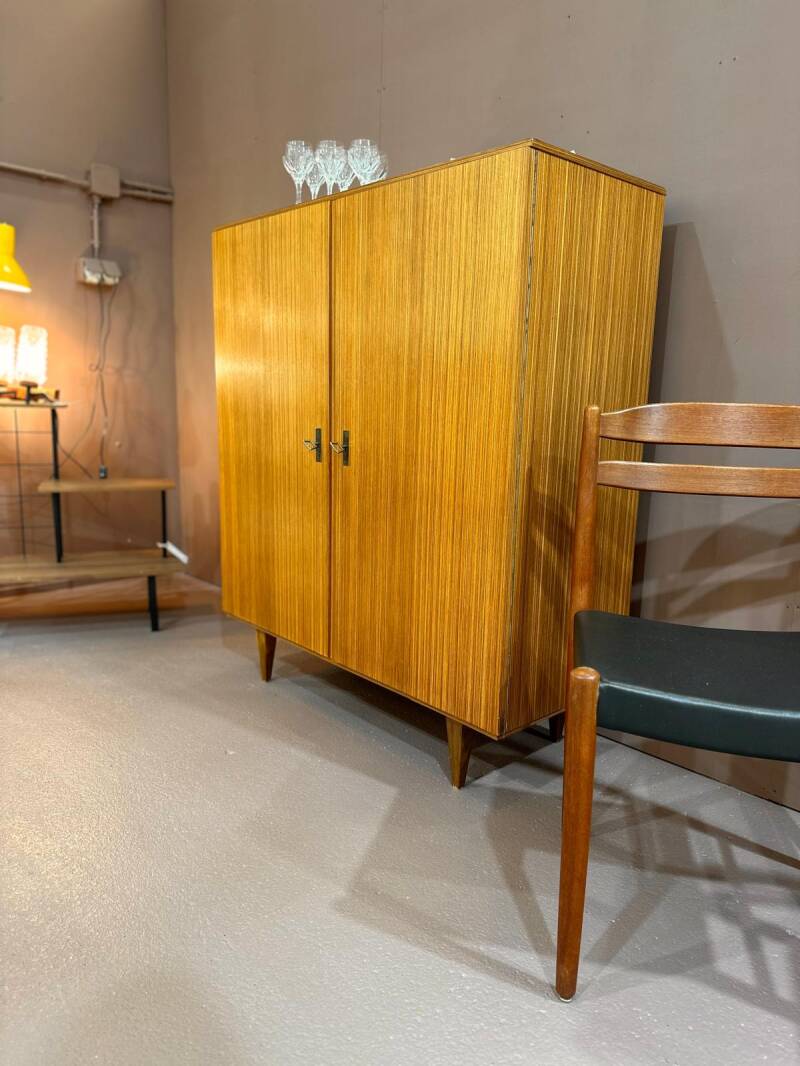 Vintage middelhoge kast, archiefkast, highboard - teak, jaren '60 | 01291