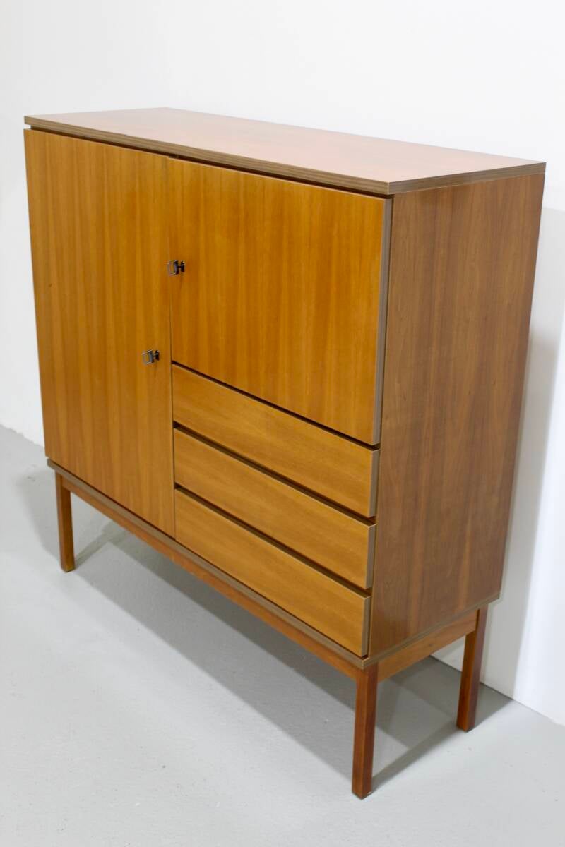 Vintage hoge kast, dicht - jaren '70 | 01255