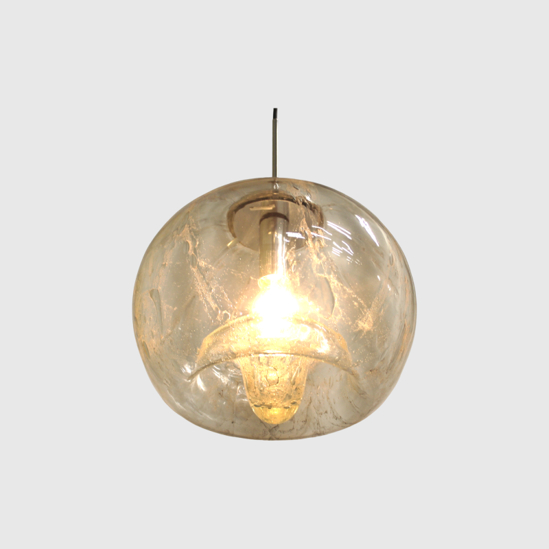 Vintage pendant lamp DORIA XL - hand-blown, mid century