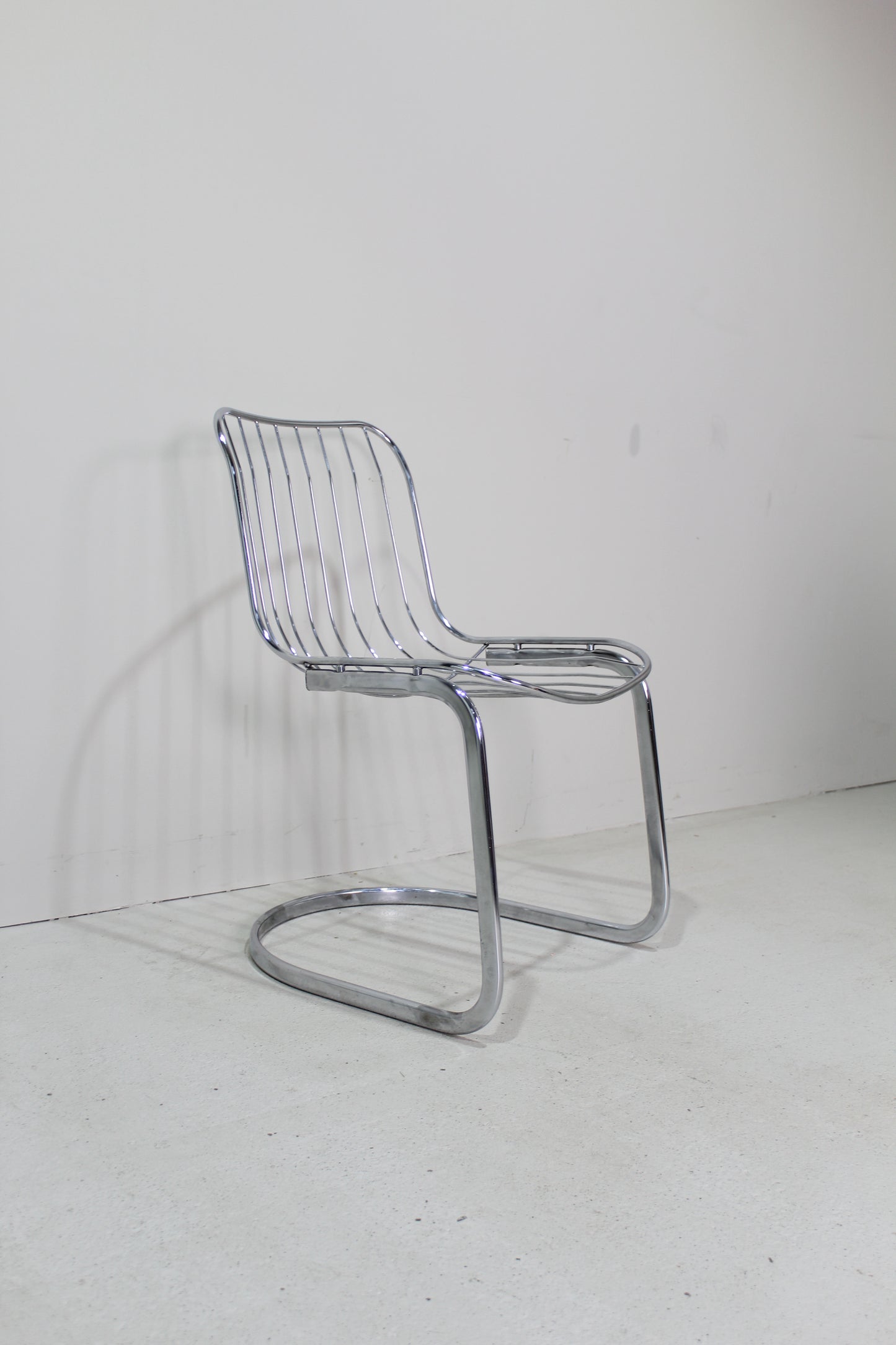 Vintage draadstoelen, buisframe stoelen - jaren '70