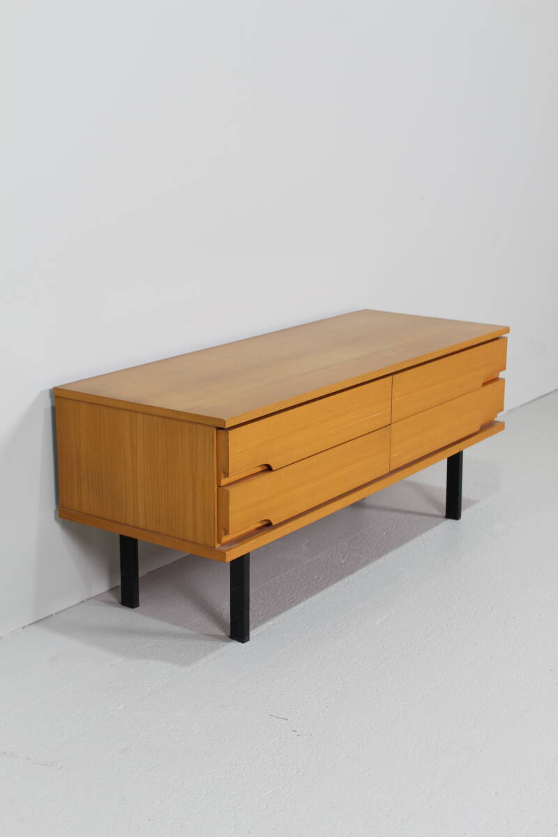 Vintage low sideboard, TV cabinet, cupboard - 70s | 01437