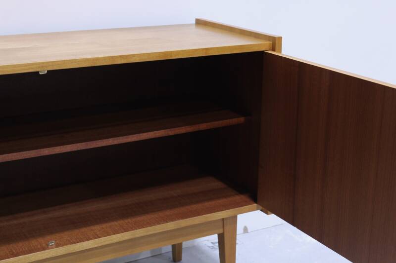 Vintage dressoir, sideboard - licht hout jaren '60 | 00968