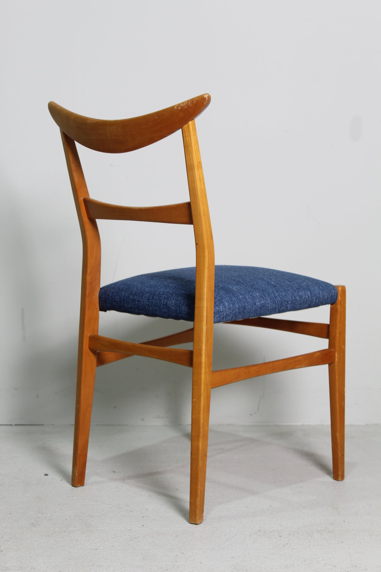 6x Vintage design eetkamerstoelen Lübke