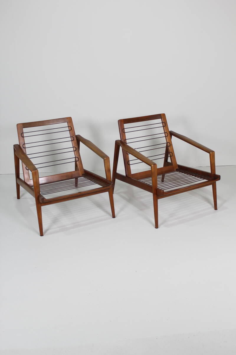Vintage fauteuil, stoel - jaren '60, groen | 01397