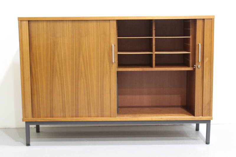 Vintage archiefkast, dressoir - schuifdeuren jaren '60 | 01262