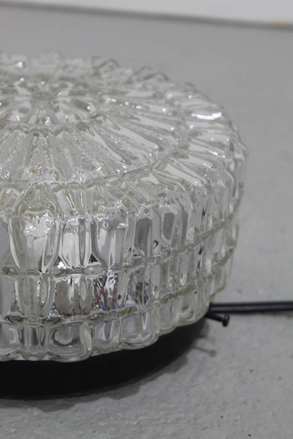 Vintage Deckenlampe, Wandlampe - Blasen, Pressglas 70er | 01252