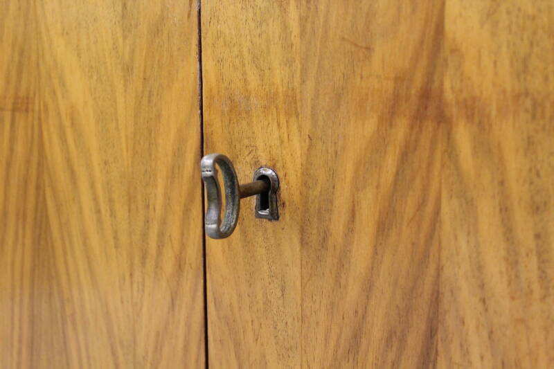 Vintage cupboard, hall cupboard - wood 1960s