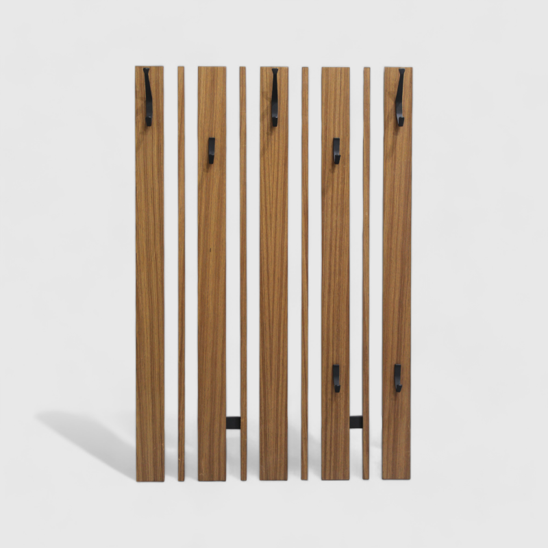 Vintage wardrobe, coat rack - wood, 60s | 01091