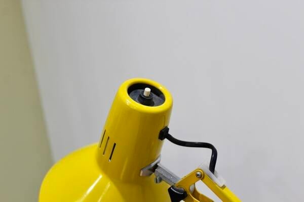 Vintage gele bureaulamp, architectenlamp – LEDU, jaren ’70 | 01136