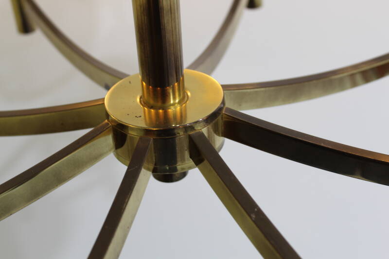 Vintage brass pendant lamp 8-arms | 00911