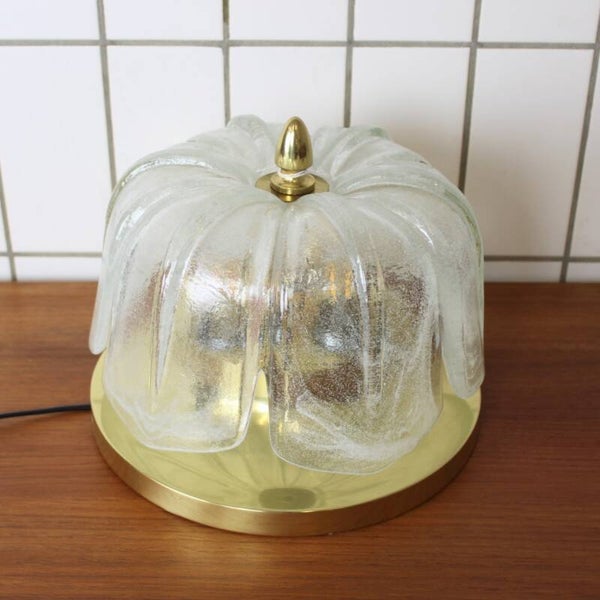 Vintage Glashütte Limburg Lampe - Blume