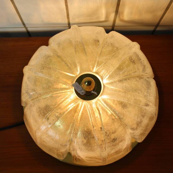 Vintage Glashütte Limburg Lampe - Blume