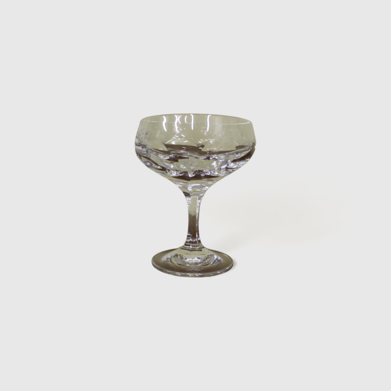 Vintage Crystal Champagne Coupes