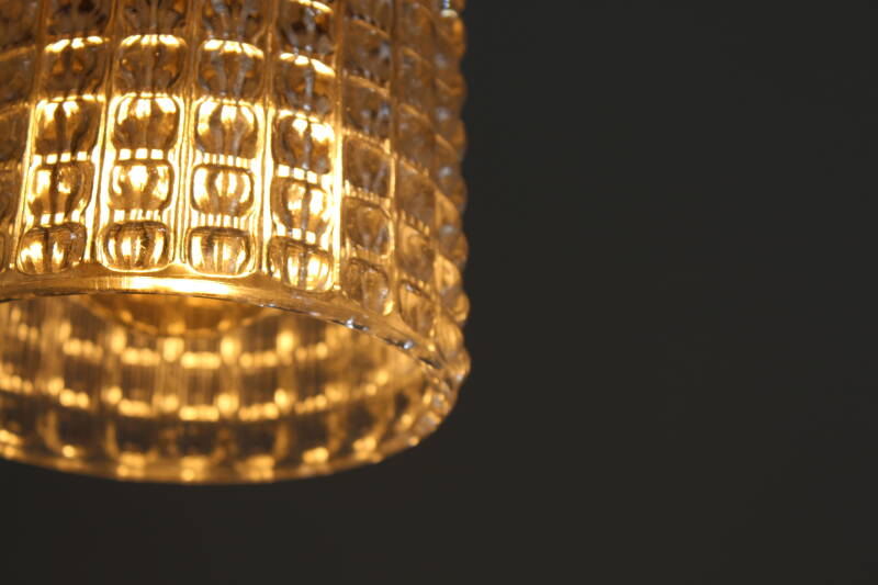 Vintage hanglamp Kaiser Leuchte - glas | 00964