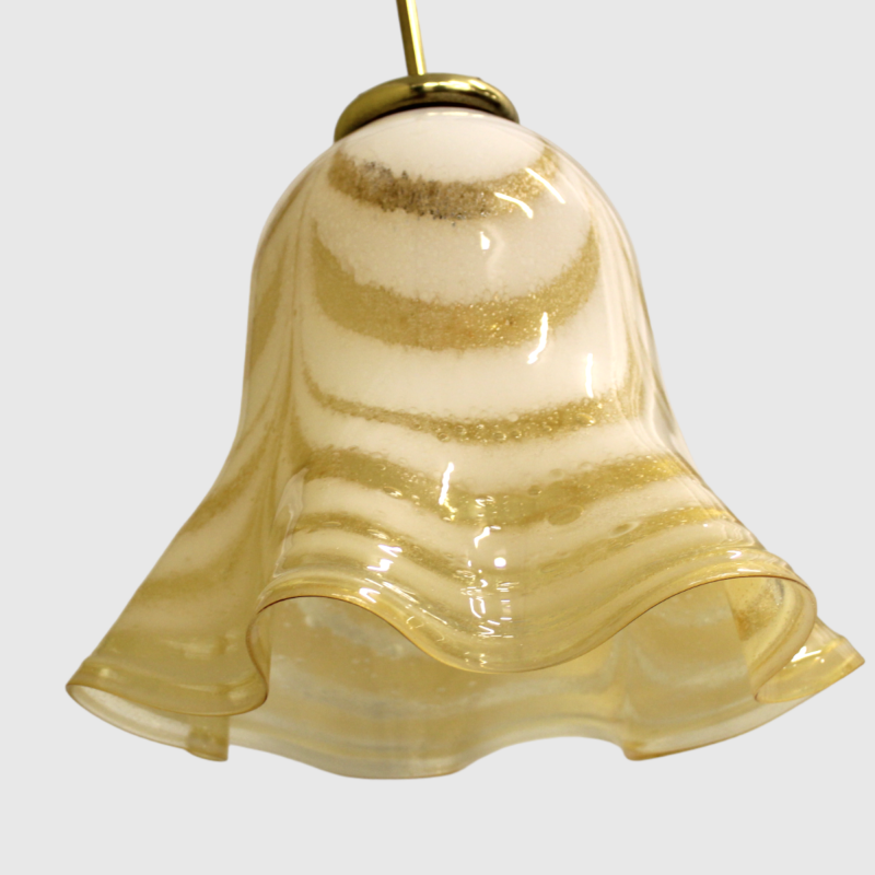 Vintage glazen hanglamp | 00743