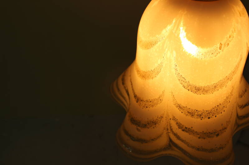 Vintage glazen hanglamp | 00743