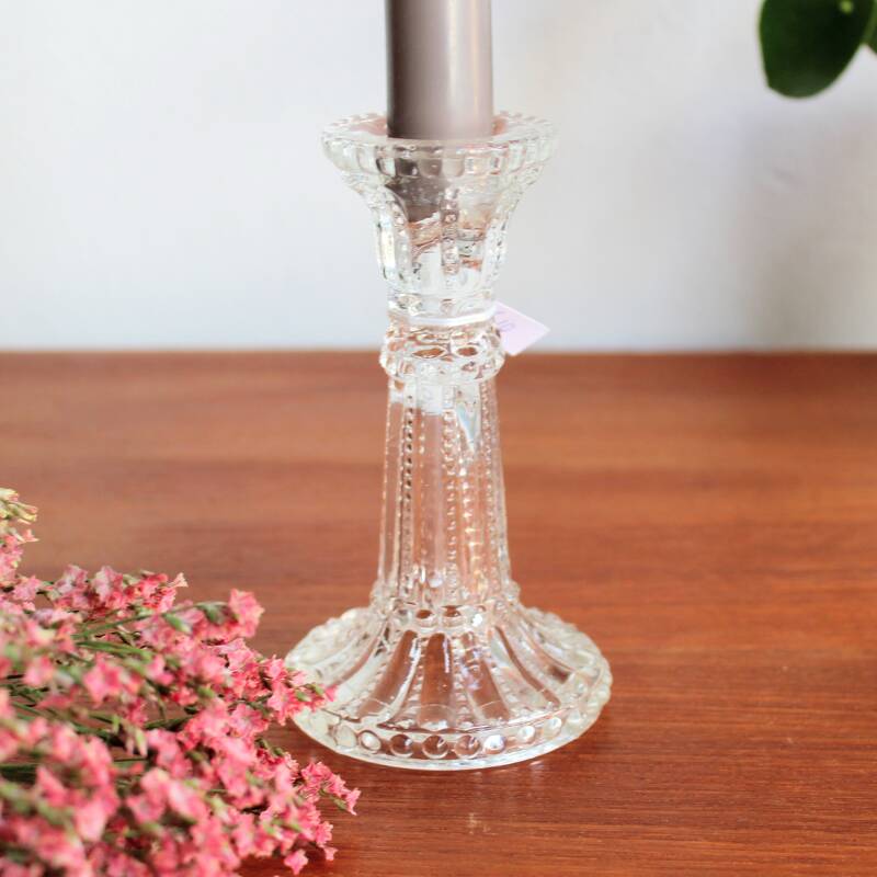 Vintage glass candlestick